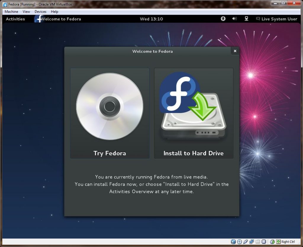 Fedora 17 installation tutorial