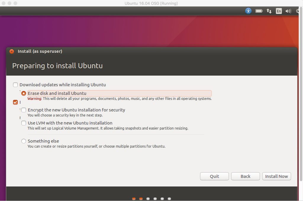 Ubuntu 16.04 Linux installation tutorial